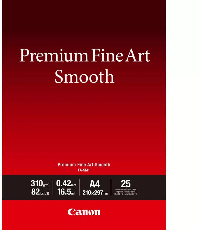 CANON Premium Paper 310g A4 FASM2A4 Fine Art Smooth 25 Blatt Idealshop