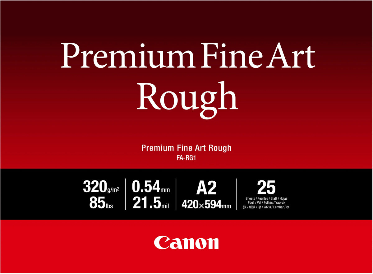 CANON Premium Paper 320g A2 FARG1A2 Fine Art Rough 25 Blatt Idealshop