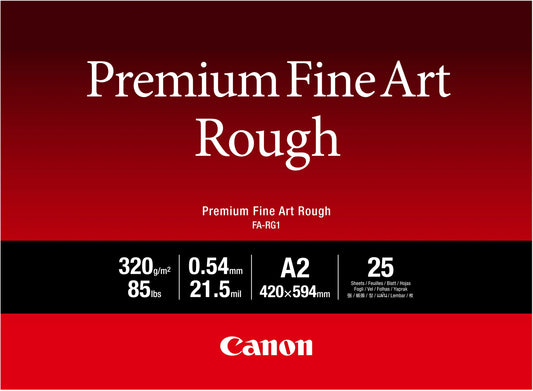 CANON Premium Paper 320g A2 FARG1A2 Fine Art Rough 25 Blatt Idealshop
