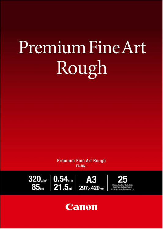 CANON Premium Paper 320g A3 FARG1A3 Fine Art Rough 25 Blatt Idealshop