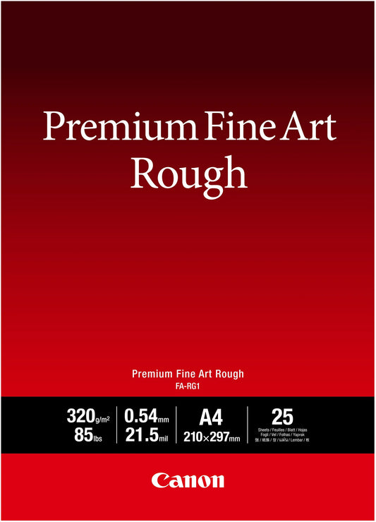 CANON Premium Paper 320g A4 FARG1A4 Fine Art Rough 25 Blatt Idealshop