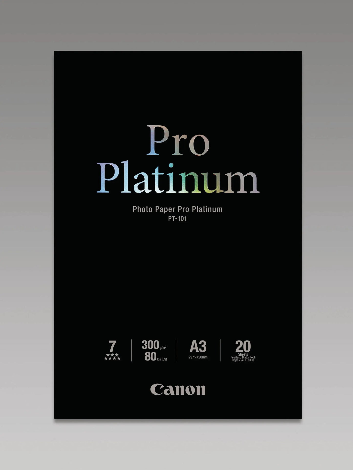 CANON Pro Platinum Photo Paper A3 PT101A3 InkJet glossy 300g 20 Blatt Idealshop