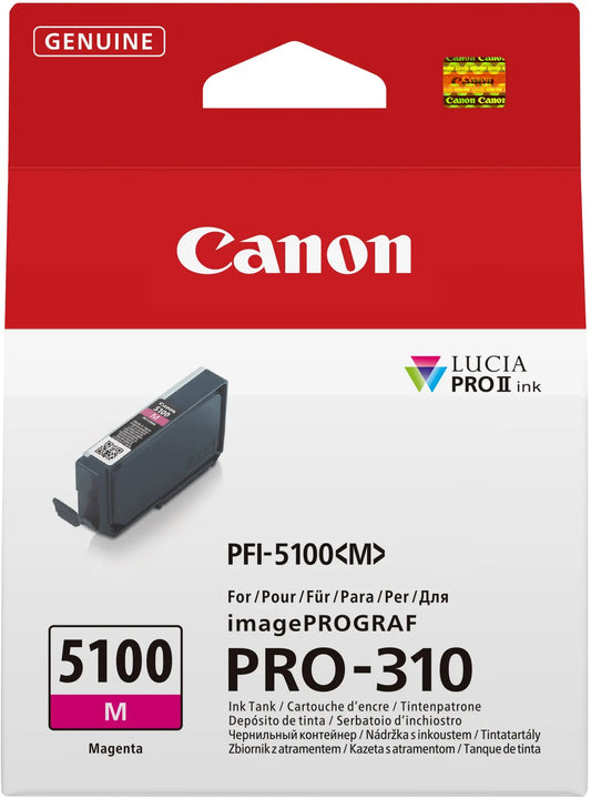 CANON Tintenpatrone magenta PFI-5100M iPF PRO-310 14ml Idealshop