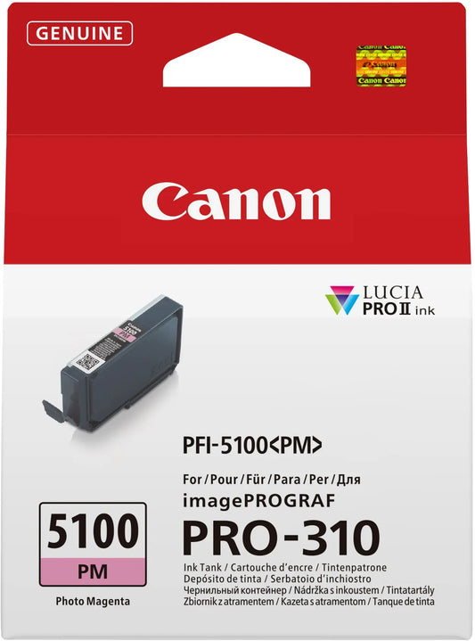 CANON Tintenpatrone photo magenta PFI-5100PM iPF PRO-310 14ml Idealshop