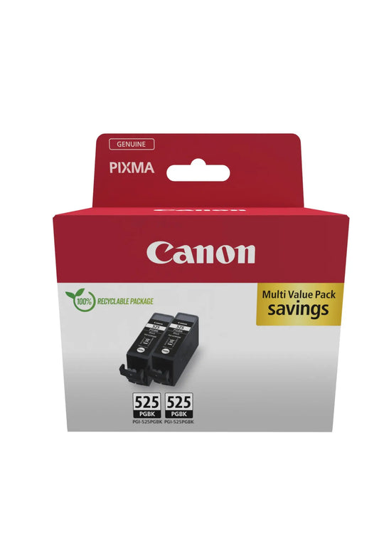 CANON Twin Pack Tinte 2x19ml schwarz PGI-525PACK PIXMA iP 4850 2 Stück Idealshop