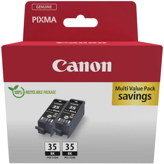 CANON Twin Pack Tinte schwarz PGI-35 TWIN PIXMA iP 100 2x9.3ml Idealshop