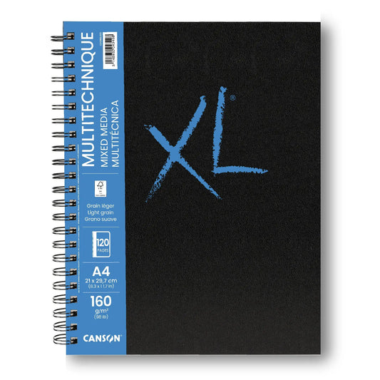 CANSON XL Mixed Media Book A4 31200L022 120 Blatt, weiss, 160g Idealshop