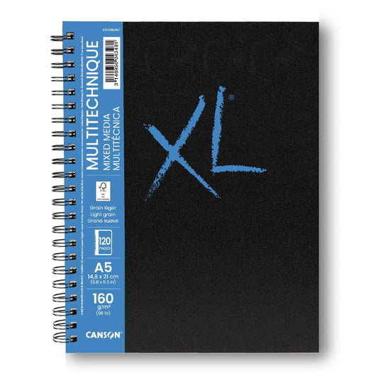 CANSON XL Mixed Media Book A5 31200L021 120 Blatt, weiss, 160g Idealshop