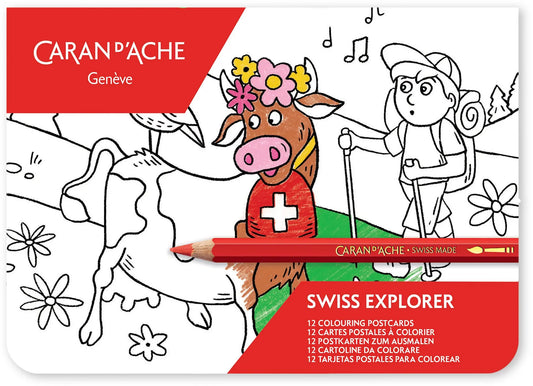 CARAN D'ACHE Swiss Explorer 454.701 Karten zum ausmalen FSC Idealshop
