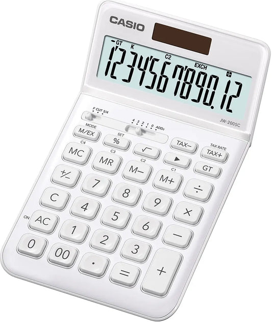 CASIO Tischrechner JW-200SC-WE weiss Idealshop