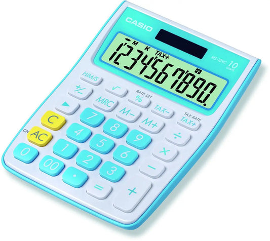 CASIO Tischrechner MS-10VC-BU blau Idealshop