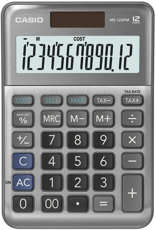 CASIO Tischrechner MS-120FM grau Idealshop