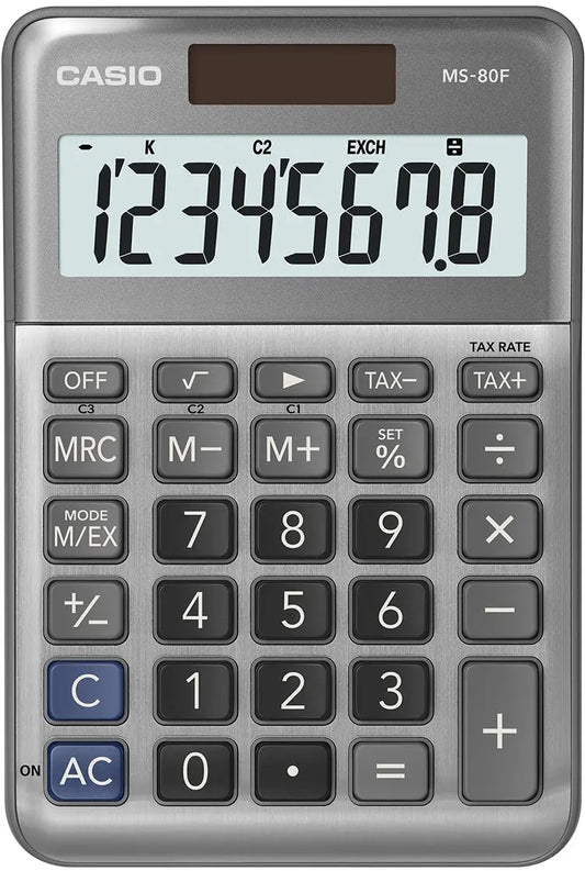 CASIO Tischrechner MS-80F grau Idealshop