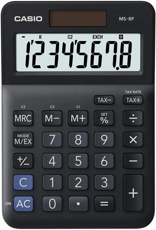 CASIO Tischrechner MS-8F schwarz Idealshop