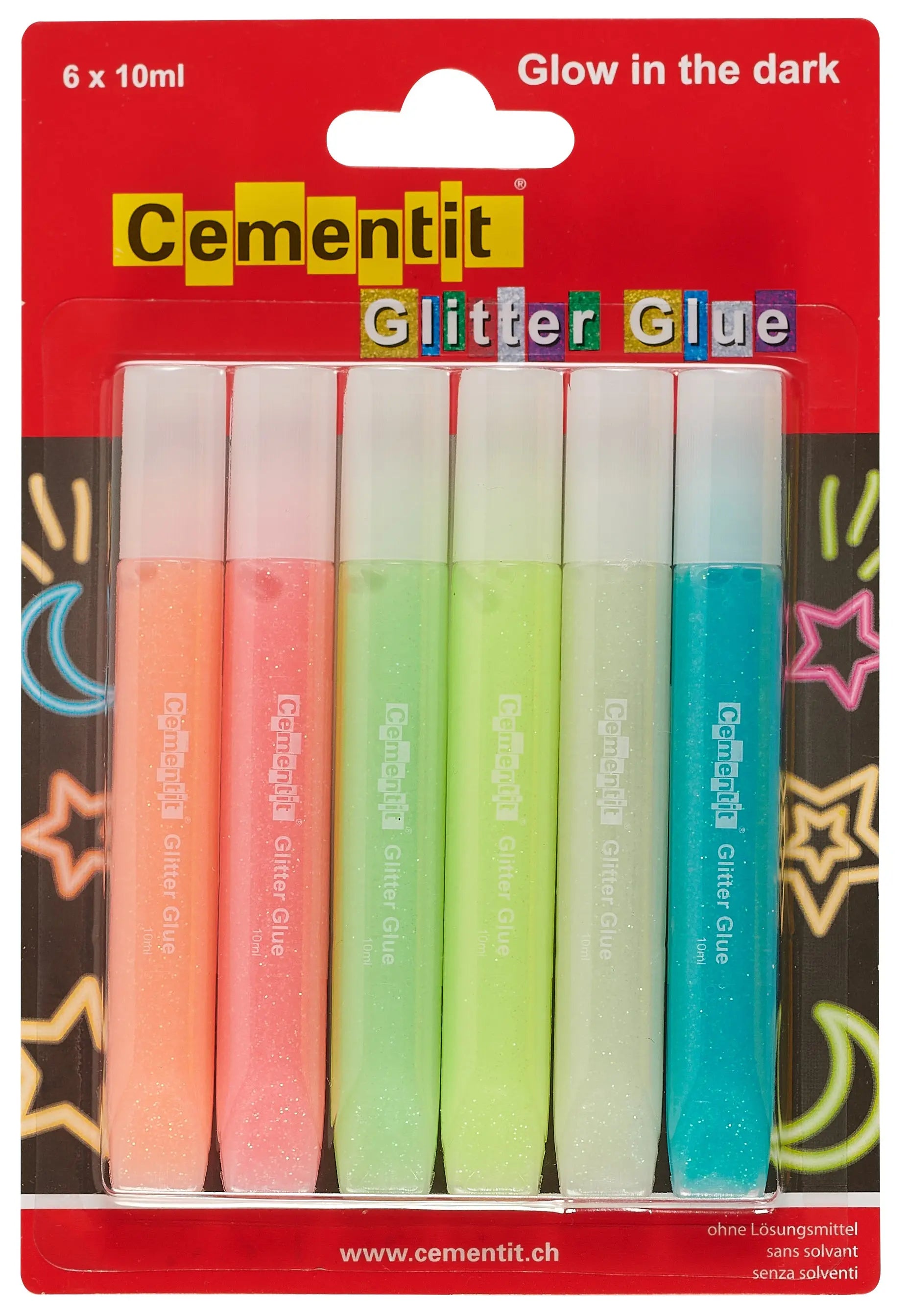 CEMENTIT  Glitter Glue Glow in the dark Idealshop