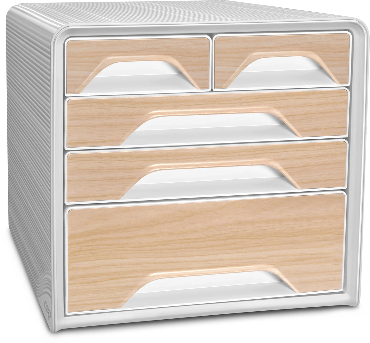 CEP Schubladenbox Smoove Silva 1072131021 5 Schubladen weiss/buche Idealshop