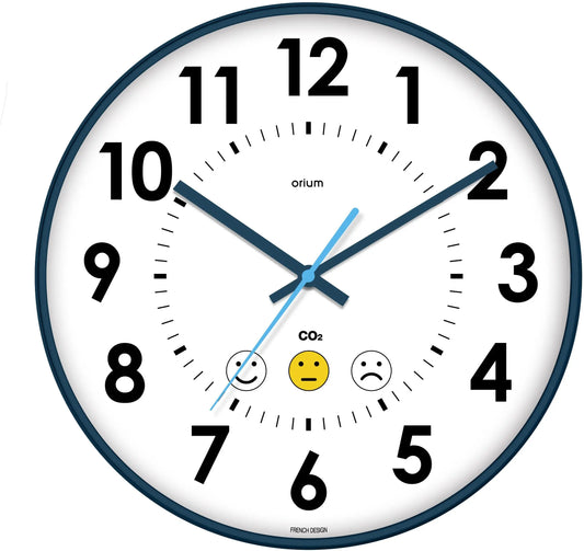 CEP Wanduhr 35cm 2113440141 weiss, mit CO2-Sensor Idealshop