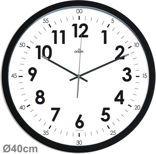 CEP Wanduhr 40cm 2112510011 schwarz Idealshop