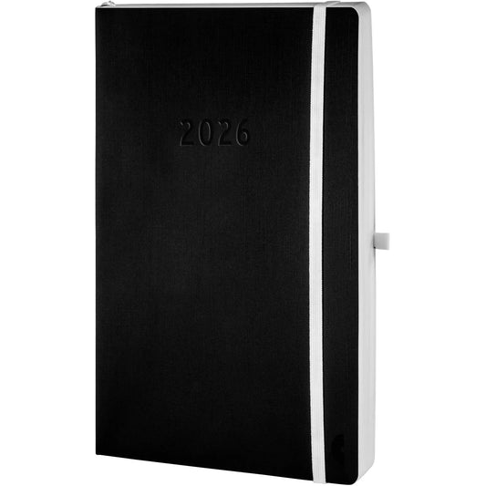 CHRONOPLAN Chronobook Black&White 2026 50946Z.26 1T/1S schwarz SC A5 Idealshop