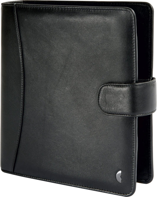 CHRONOPLAN Ringbuch Compact Standard 50172Z.26 Vollrindleder schwarz A5 Idealshop
