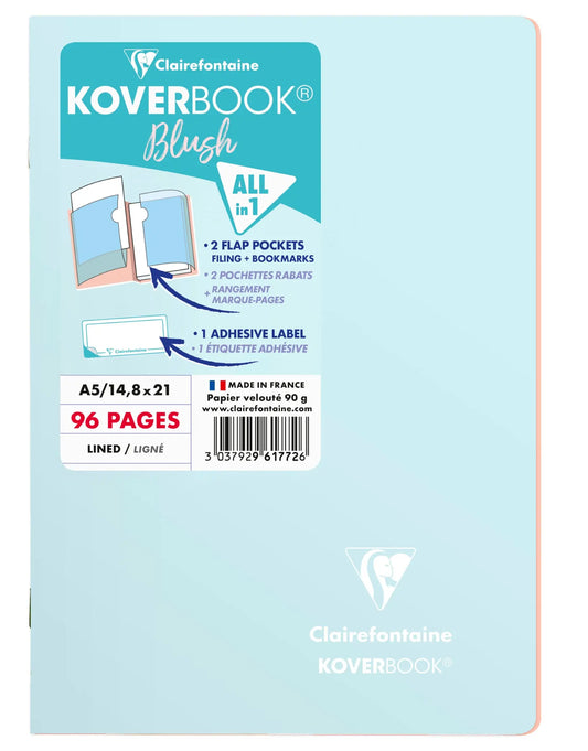 CLAIREFON Koverbook Schulheft Blush   A5 Idealshop