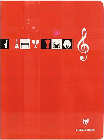 CLAIREFONTAINE Musikheft A4 3117 weiss 24 Blatt Idealshop