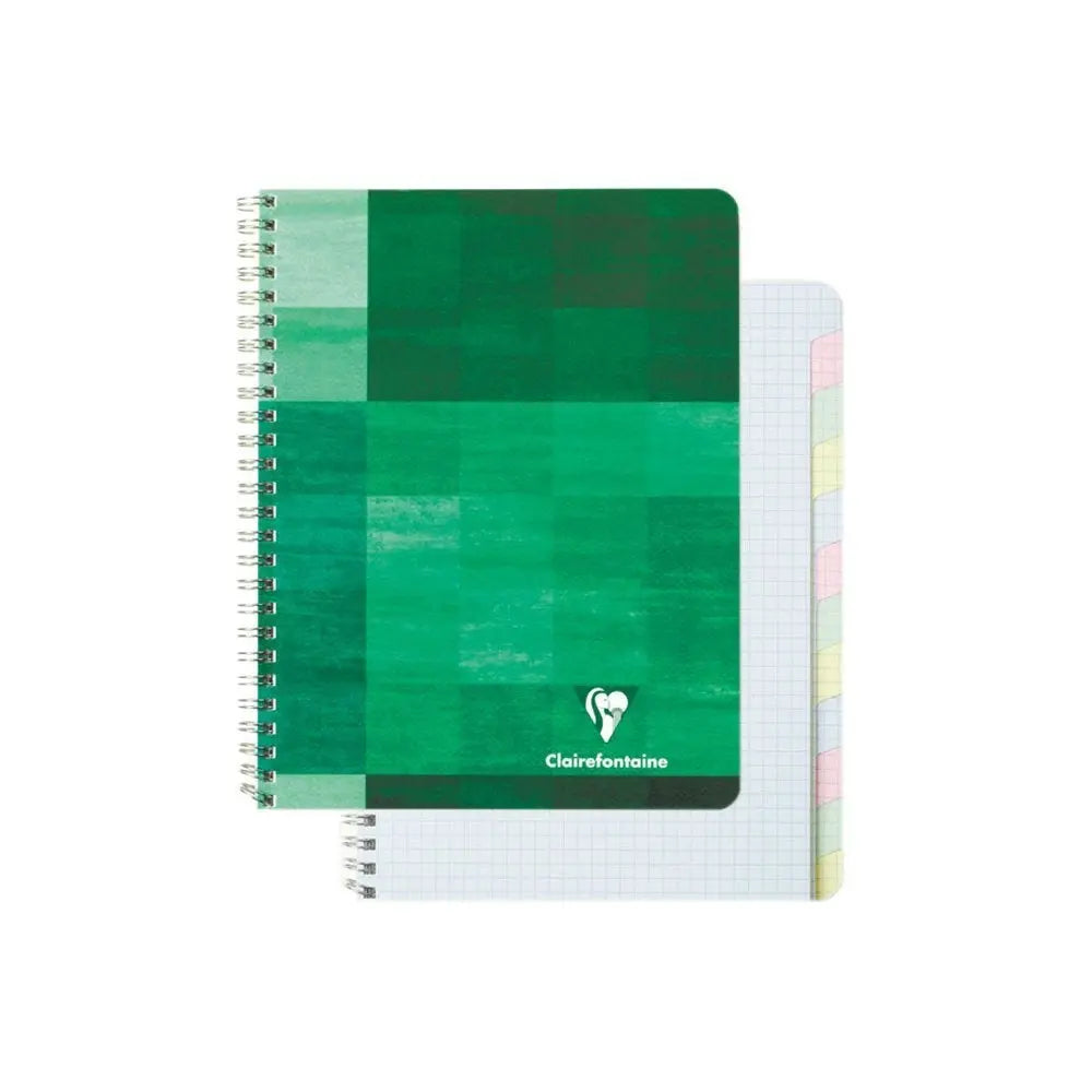 CLAIREFONTAINE Spiralheft ass. 17x22cm 8959 5mm, kariert 60 Blatt Idealshop