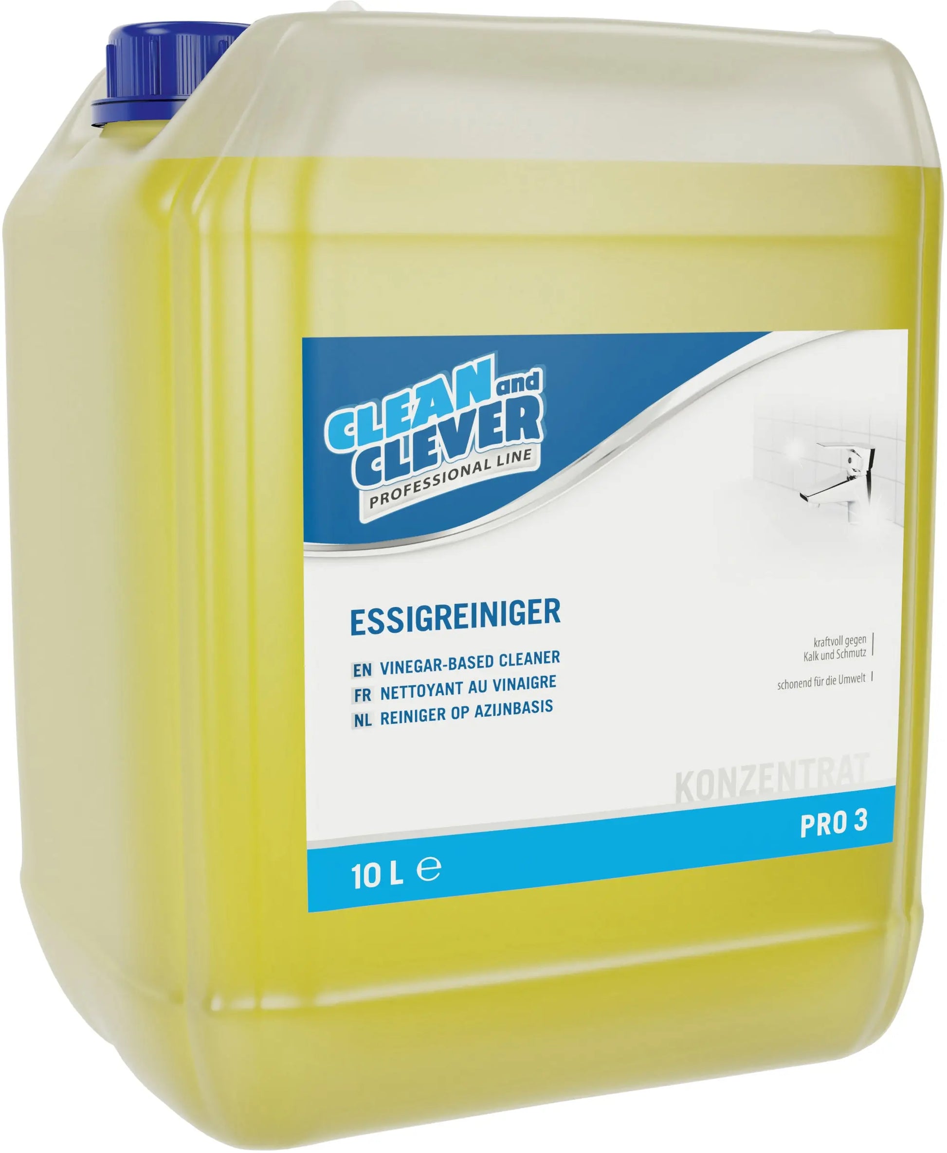 CLEAN AND CLEVER Essigreiniger PRO3 10lt 10029 Idealshop