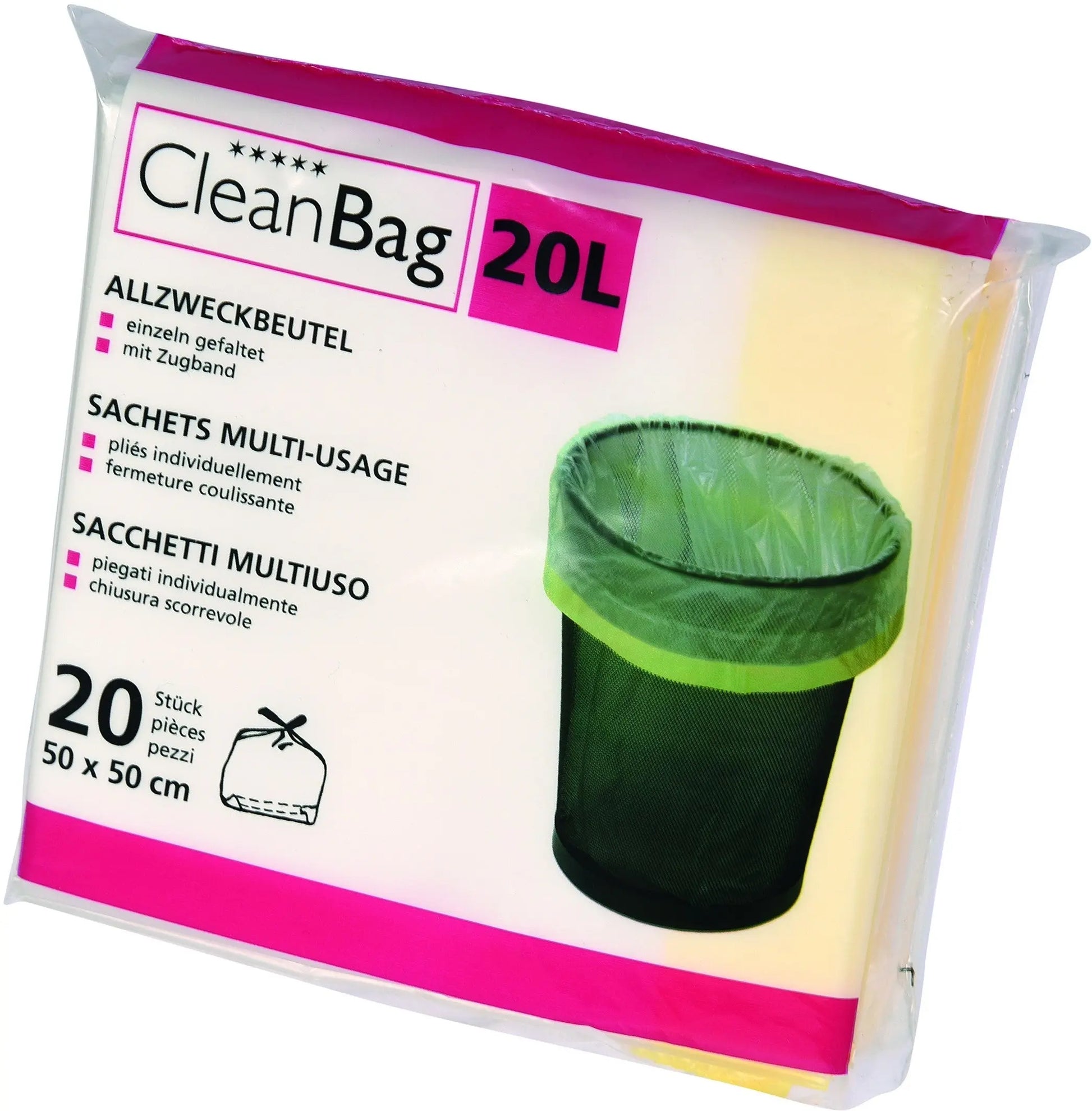 CLEANBAG Allzweckbeutel 2570 20lt, 20 Beutel Idealshop