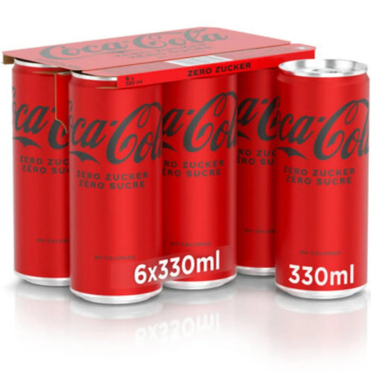 COCA COLA Zero 225305 33cl, 6 Stk. Idealshop