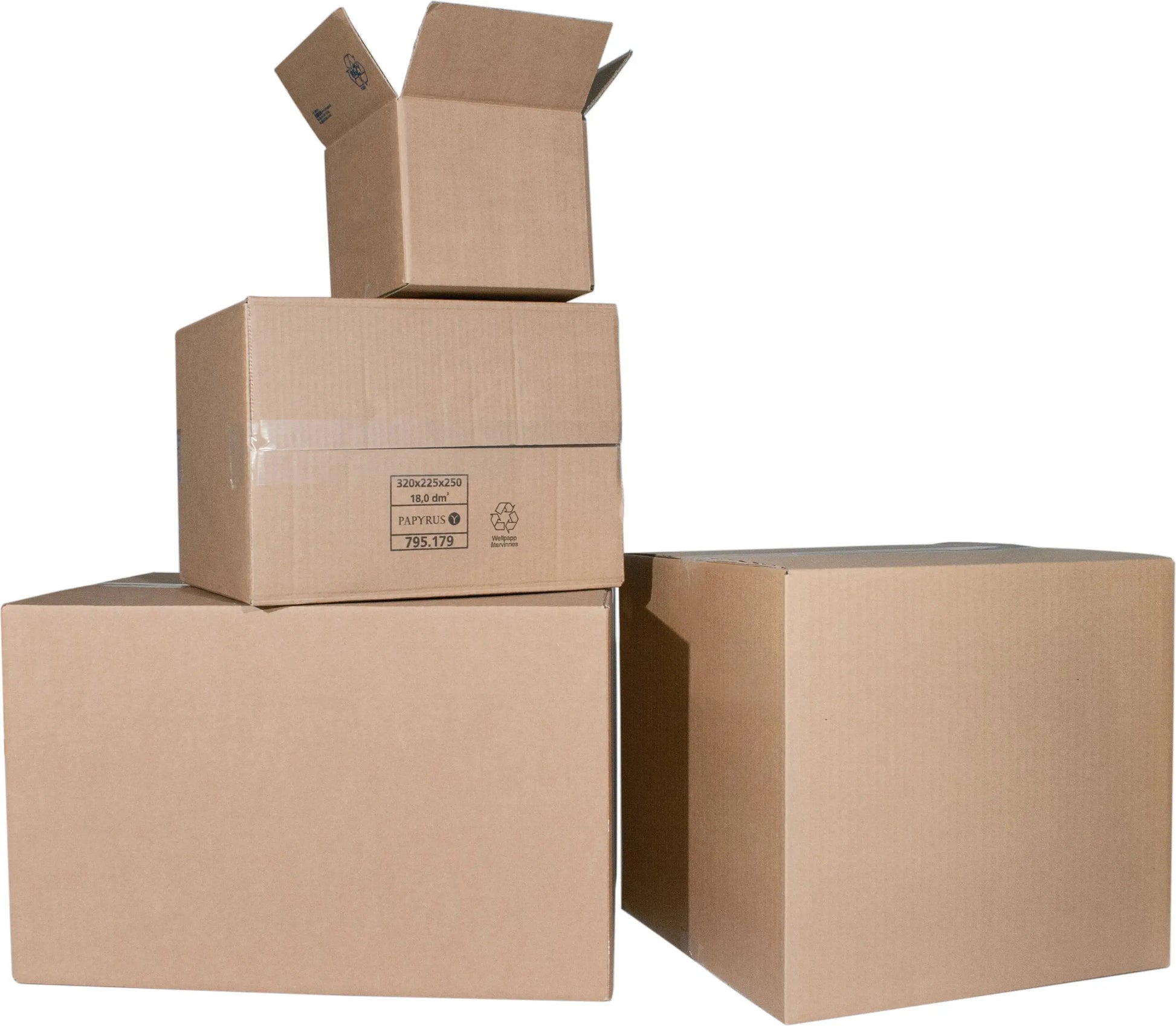 COLOMPAC Faltboxen 0201 braun 3mm 2022136 285x190x95mm 25 Stück Idealshop