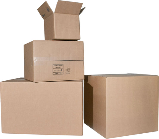 COLOMPAC Faltboxen 0201 braun 3mm 2022136 285x190x95mm 25 Stück Idealshop