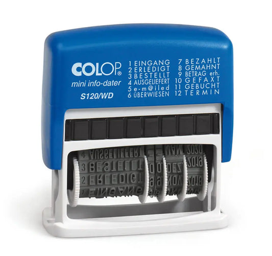COLOP Mehrtextstempel 41x4mm S 120WD D02 12 Texte D Idealshop