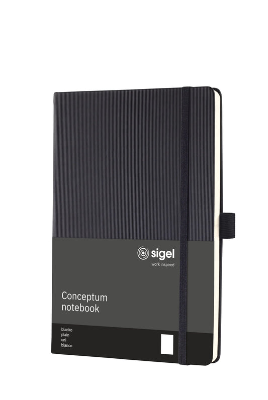 CONCEPTUM Notizbuch 148x213x20mm CO120 blanko schwarz Idealshop