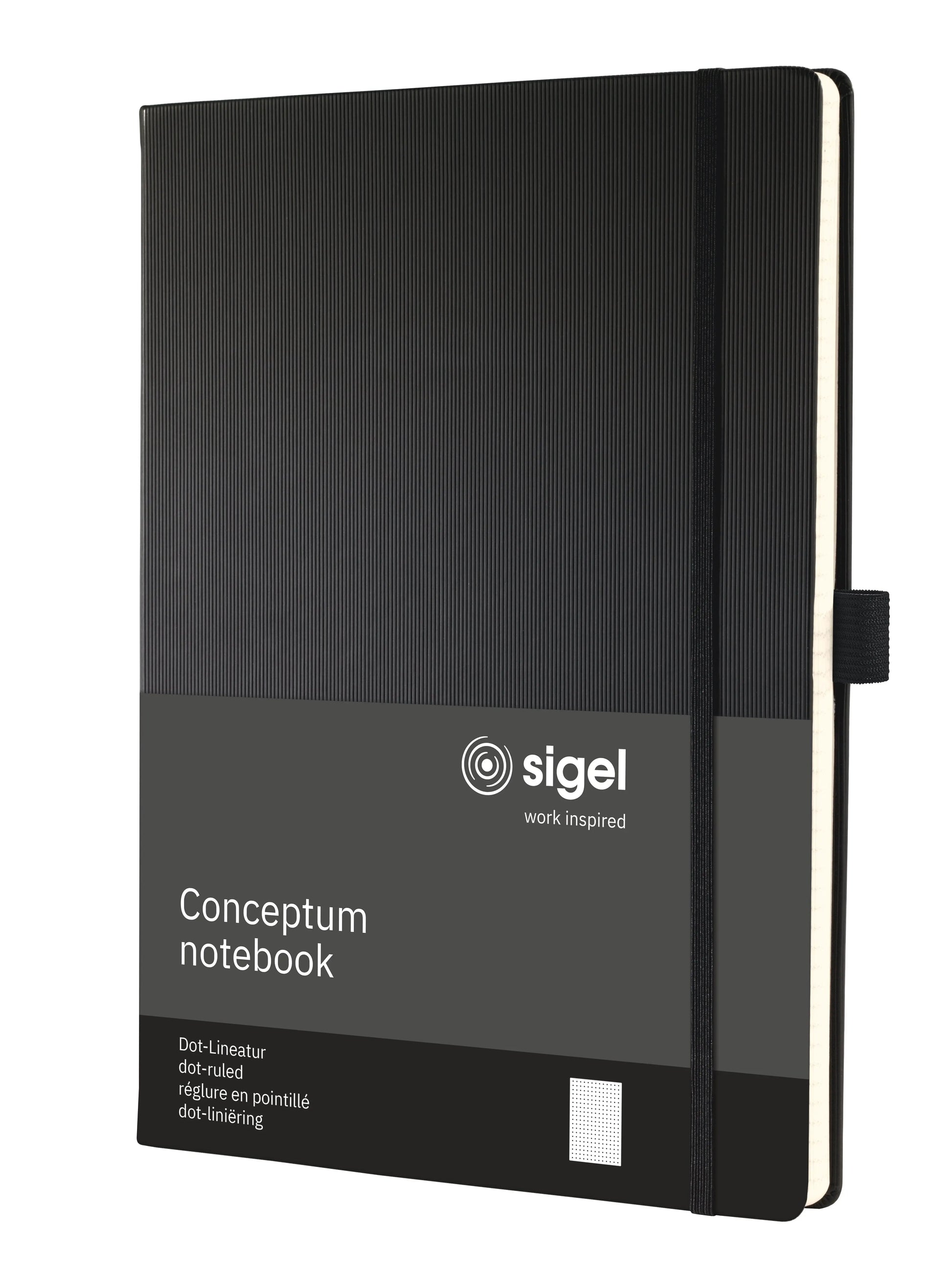 CONCEPTUM Notizbuch A4 CO108 black, Dot-Lineatur, 194 S. Idealshop