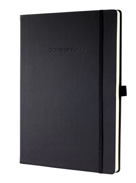 CONCEPTUM Notizbuch A4 CO112 liniert, 80g, 194 Bl. schwarz Idealshop