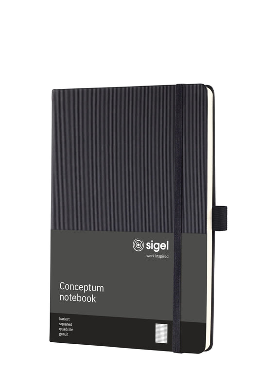 CONCEPTUM Notizbuch A5 CO121 kariert, 80g, 194 Bl. schwarz Idealshop