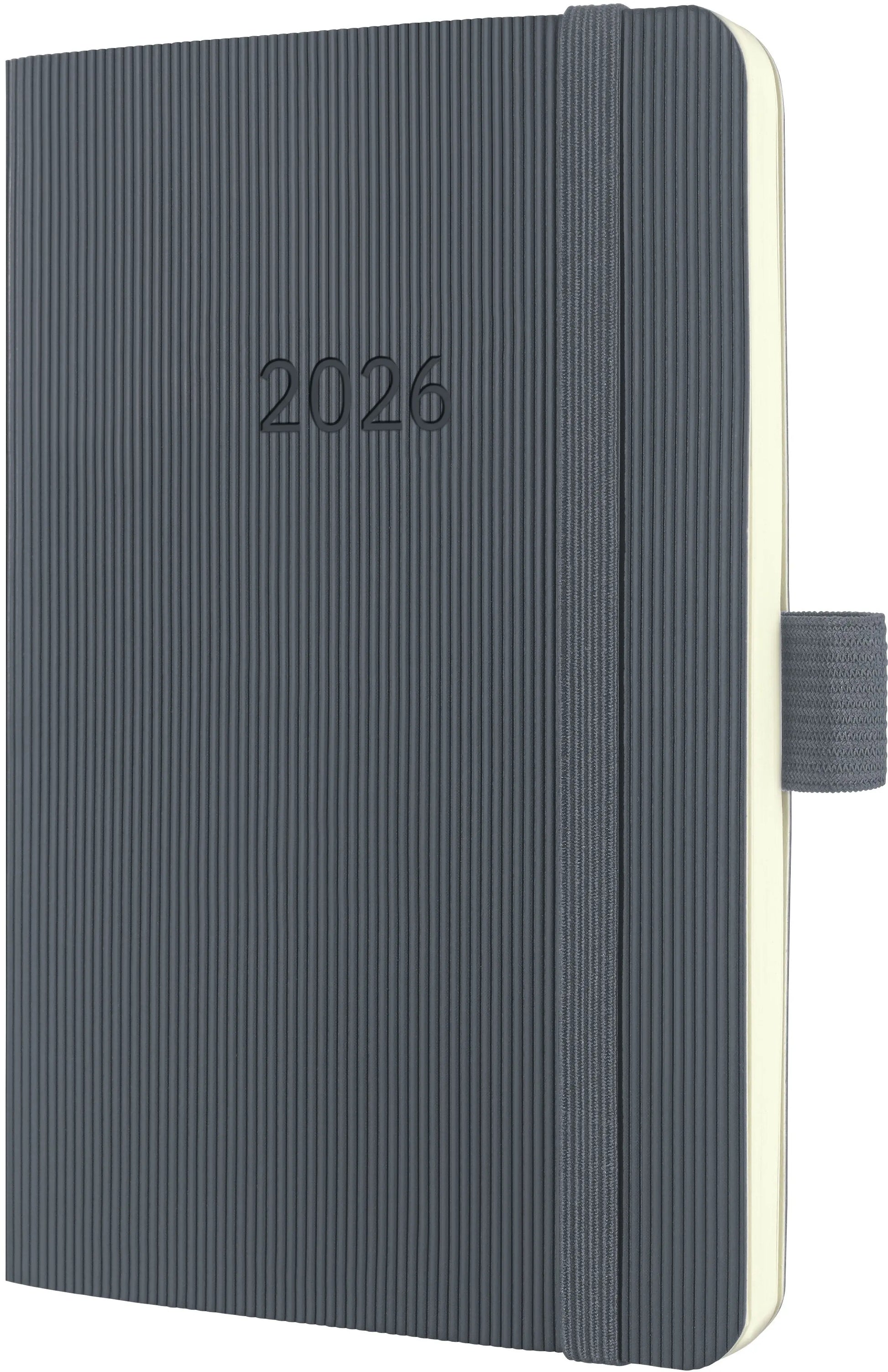 CONCEPTUM Wochenkalender 2026 C2637 1W/2S dunkelgrau 9.3x14cm Idealshop