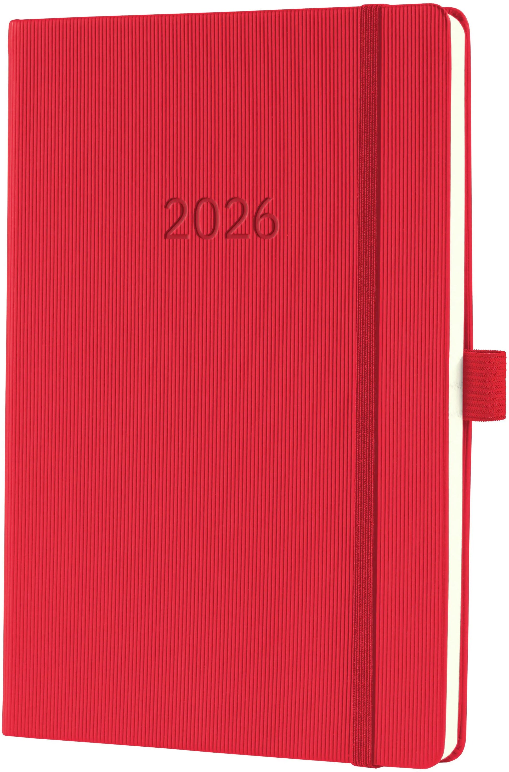 CONCEPTUM Wochenkalender 2026 C2664 1W/2S rot 14.8x21.3cm Idealshop
