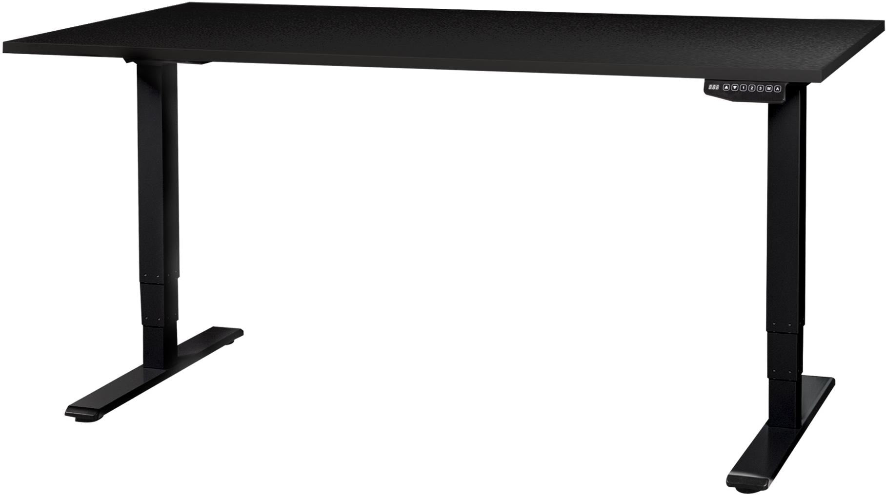 CONTINI Bürotisch ET225E 160x80cm 108177 schwarz/schwarz Idealshop
