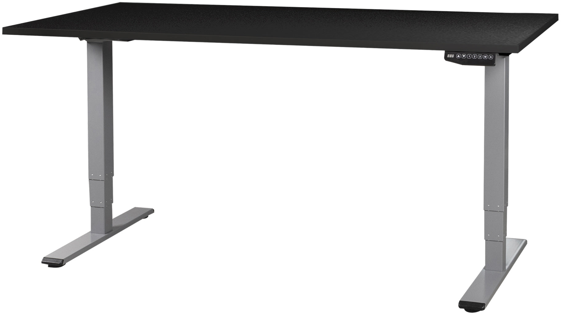CONTINI Bürotisch ET225E 180x80cm 112183 schwarz/grau Idealshop