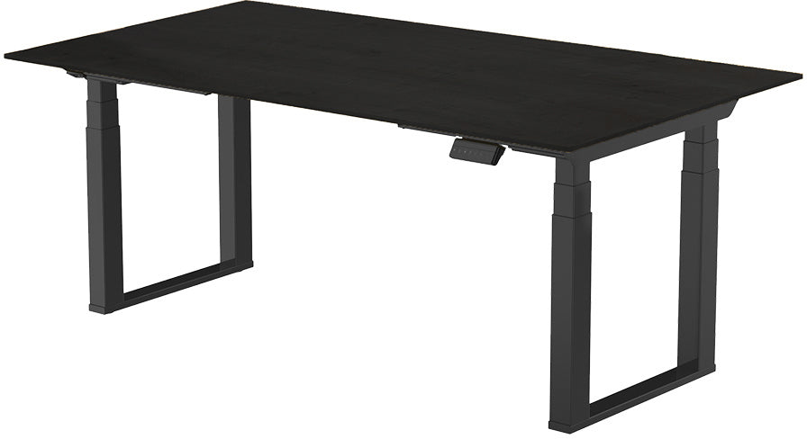 CONTINI Bürotisch ET223Q 180x80cm 112186 schwarz/schwarz Idealshop