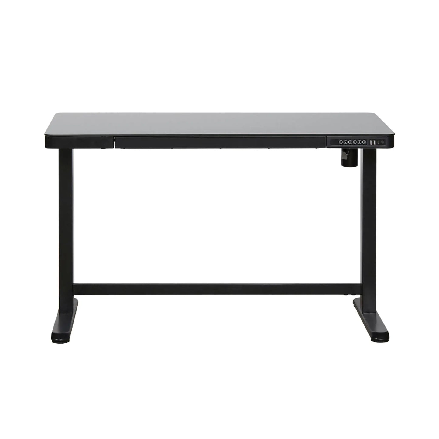 CONTINI Bürotisch ET118 120x60cm 102197 schwarz, Glas Idealshop