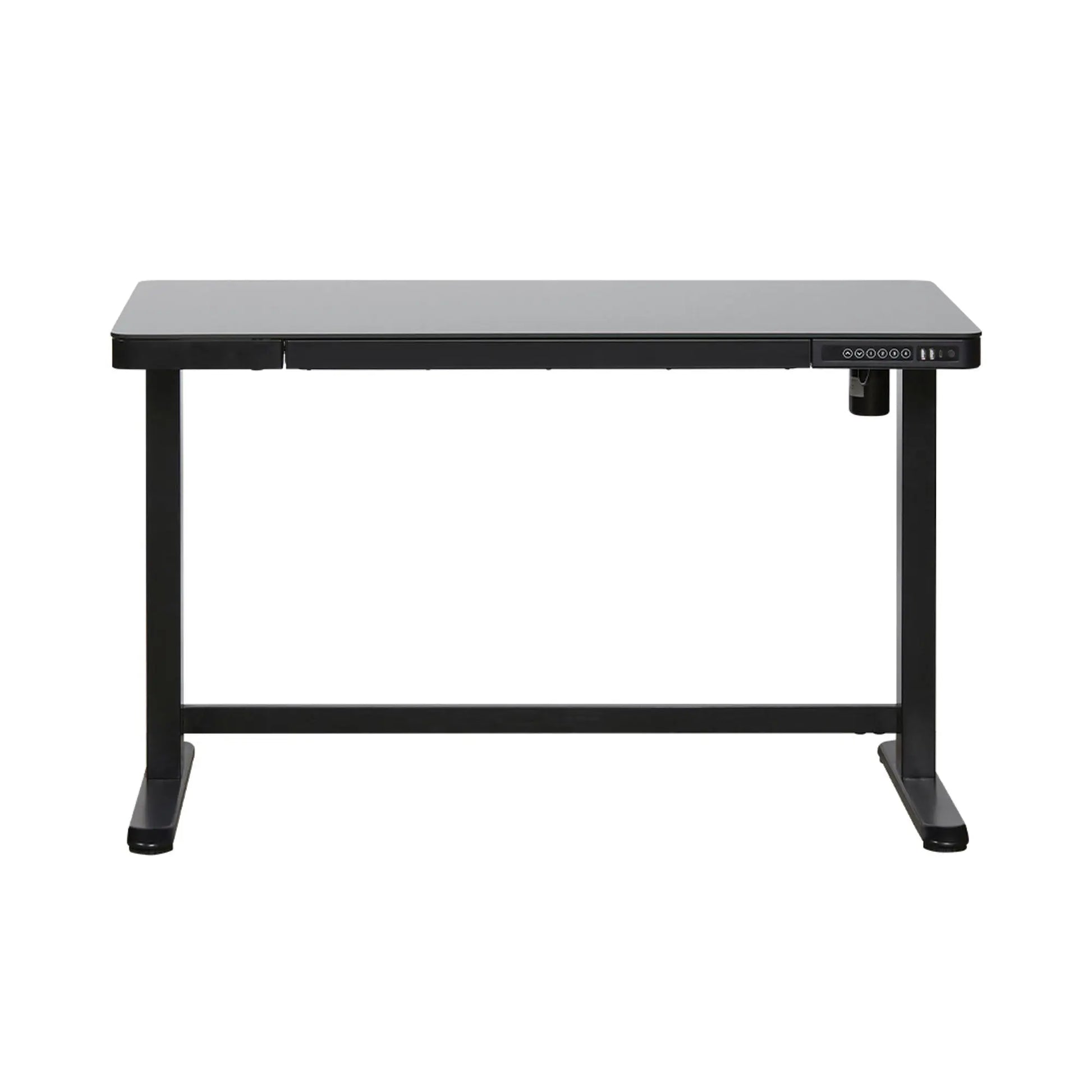 CONTINI Bürotisch ET118 120x60cm 102197 schwarz, Glas Idealshop