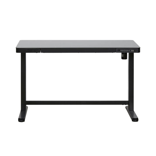 CONTINI Bürotisch ET118 120x60cm 102197 schwarz, Glas Idealshop