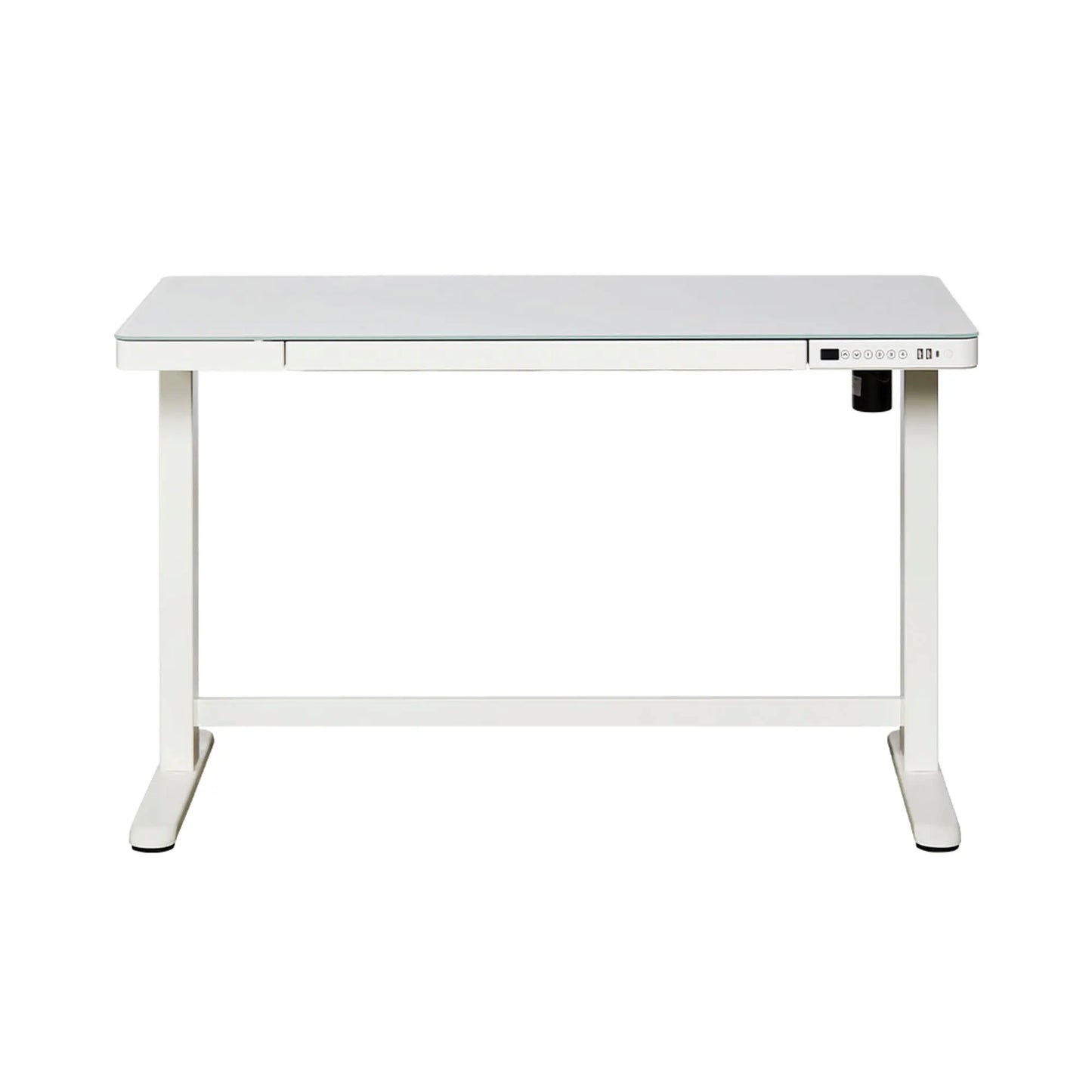 CONTINI Bürotisch ET118 120x60cm 103780 weiss, Glas Idealshop