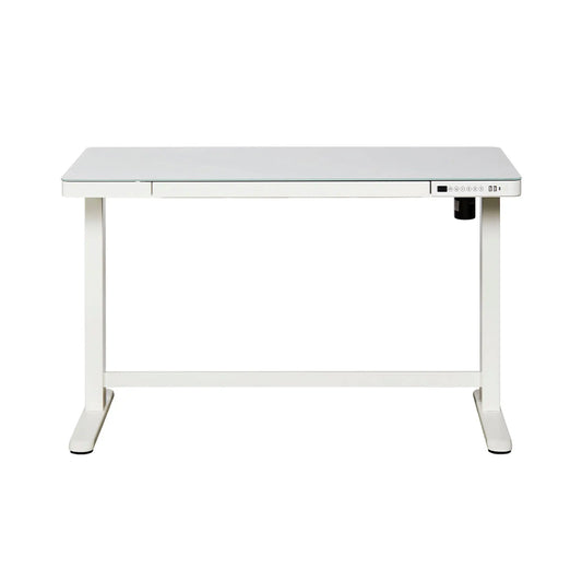 CONTINI Bürotisch ET118 120x60cm 103780 weiss, Glas Idealshop