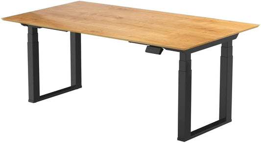 CONTINI Bürotisch ET223Q 160x80cm 109450 Eiche/schwarz Idealshop