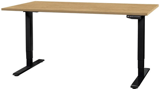 CONTINI Bürotisch ET225E 160x80cm 108175 Eiche/schwarz Idealshop