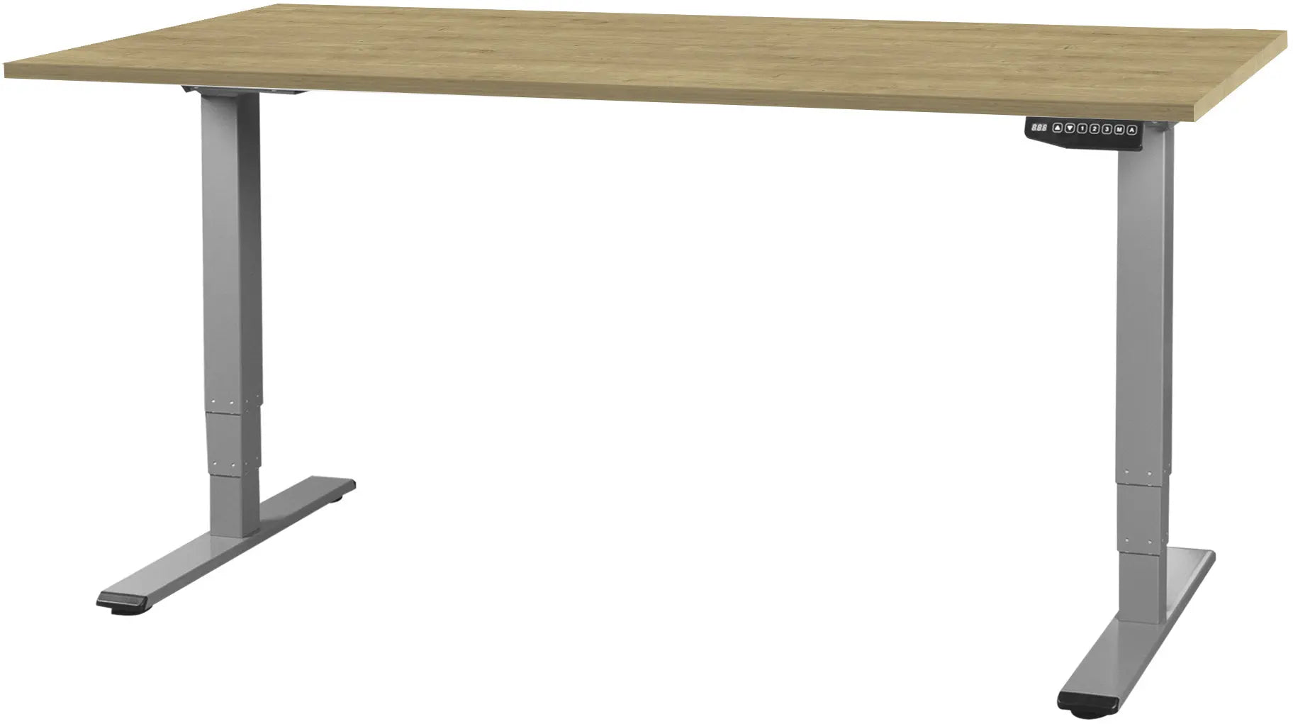 CONTINI Bürotisch ET225E 180x80cm 112179 Eiche/grau Idealshop
